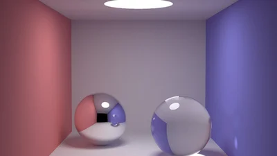 smallpt render of Sample 1