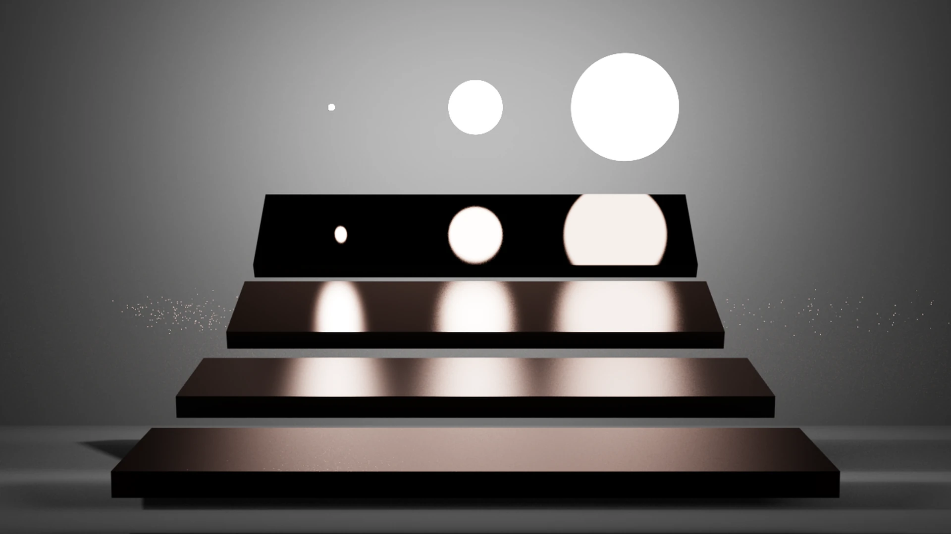 mitsuba3 render of Veach MIS